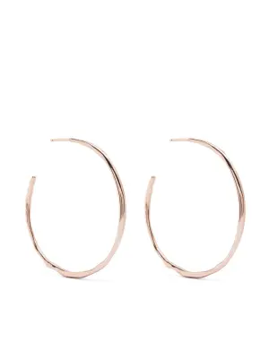 Organic hoop earrings