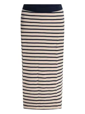 Юбка миди в полоску