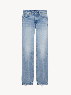 Джинсы Nico с заниженной талией из денима цвета сицилийский синий