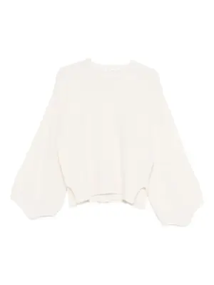 Свитер с рукавами-буфами