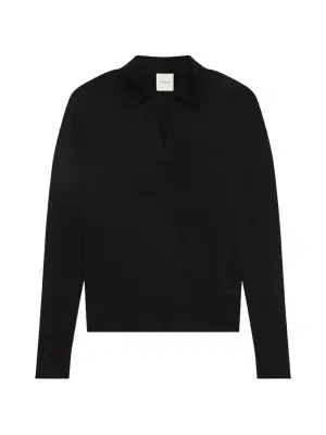 Джемпер с V-образным вырезом и длинными рукавами