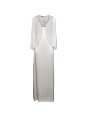 Макси-платье с V-образным вырезом