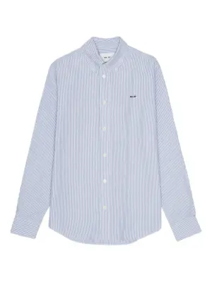 Полосатая рубашка на пуговицах