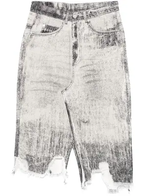 Джинсовая юбка миди