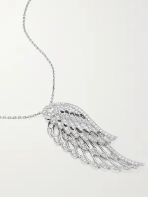Ожерелье Wings Embrace из белого золота 18 карат с бриллиантами