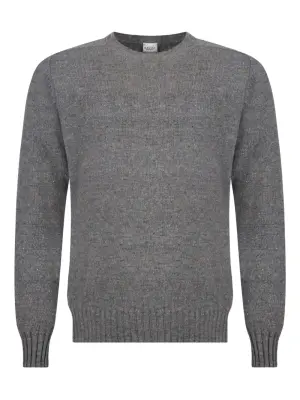 Шерстяной свитер с круглым вырезом