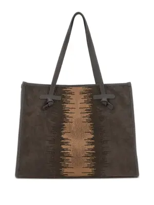 замшевая сумка-тоут