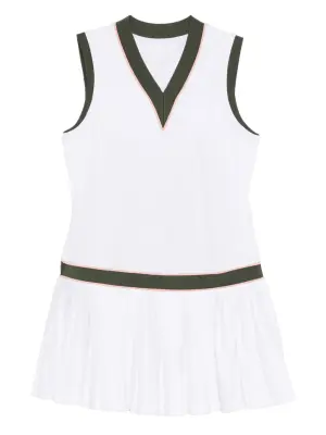 платье мини с V-образным вырезом