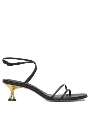 босоножки на скульптурном каблуке