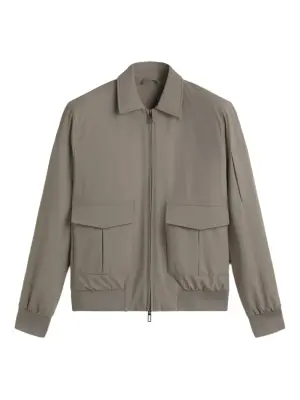 Жакет с накладными карманами