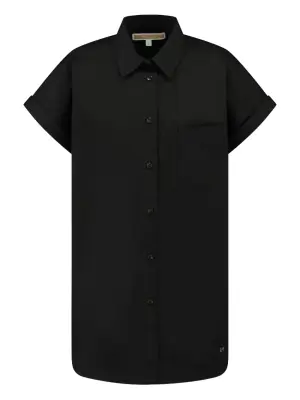 рубашка с короткими рукавами и накладным карманом