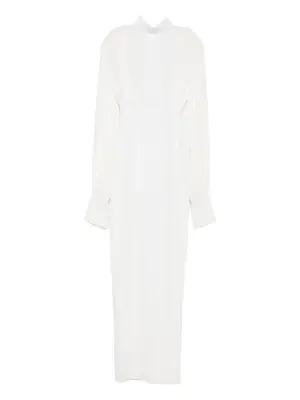 Платье макси Pearl с высоким воротником