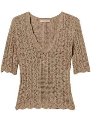 Ажурный топ