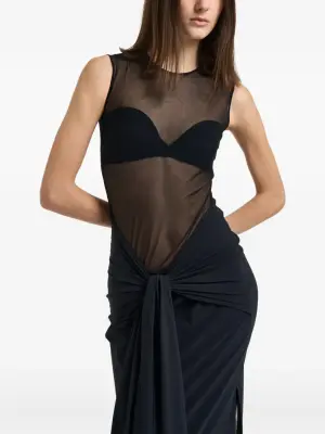 Платье макси Catherine с разрезом