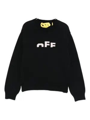 Джемпер с круглым вырезом и логотипом