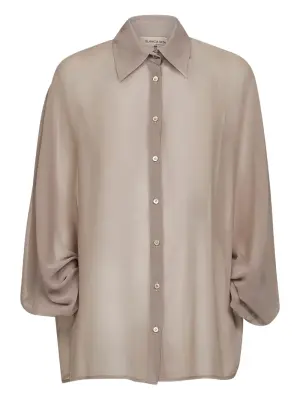 Атласная рубашка