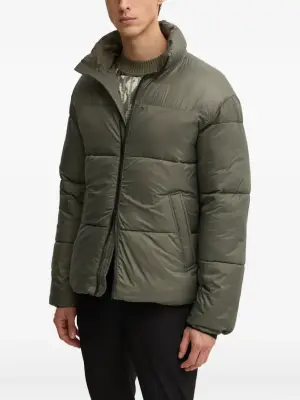 Пуховик с воротником-стойкой