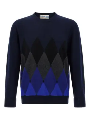 Кашемировый свитер с узором аргайл