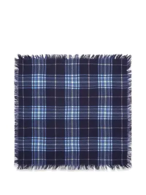 Шарф из тканого тартана