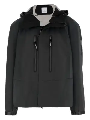 Куртка с регулируемым капюшоном и логотипом