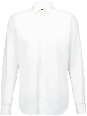 Поплиновая рубашка с длинными рукавами