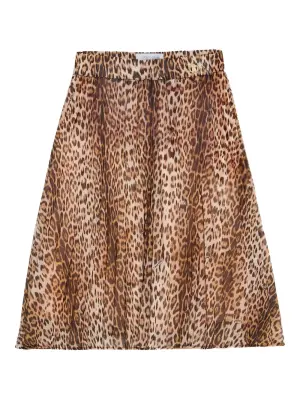 Плиссированная юбка с принтом