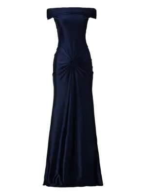 вечернее платье с открытыми плечами