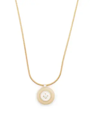 Колье Signal из желтого золота с перламутром и бриллиантами