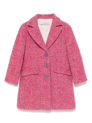 Пальто с узором в елочку