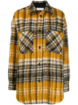 Клетчатая рубашка оверсайз