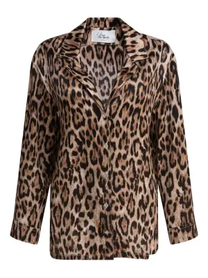 Блузка с леопардовым принтом