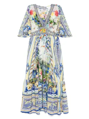 Шелковое платье макси