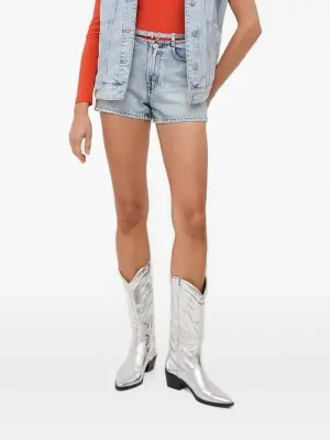 Декорированные джинсовые шорты