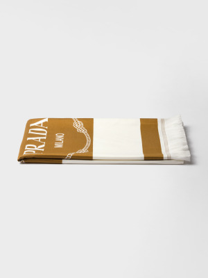 Хлопковое пляжное полотенце