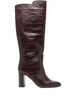 Сапоги Eybal 85 с тиснением под кожу крокодила
