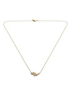 Колье из желтого золота с бриллиантом