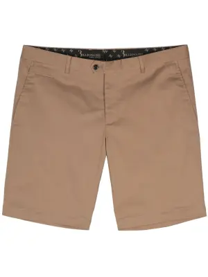 Шорты строгого кроя с вышитым логотипом