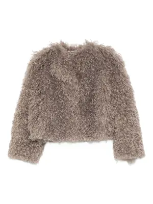 Укороченная фактурная куртка