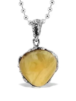 Кулон на цепочке с камнем