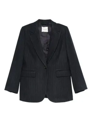 Однобортный пиджак в тонкую полоску