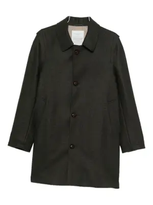 Однобортное пальто из фетра