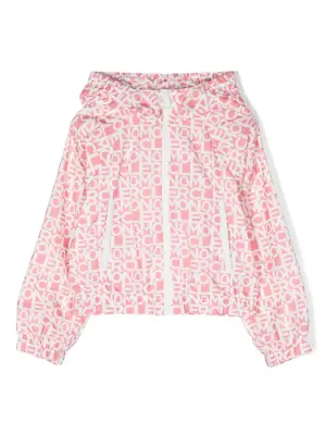 Бомбер с капюшоном и логотипом