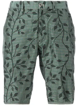 Шорты с лиственным узором