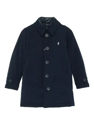 Стеганое пальто на пуговицах