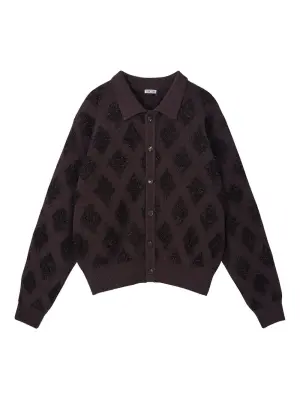 Кардиган с узором аргайл