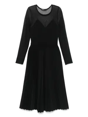 платье миди со складками