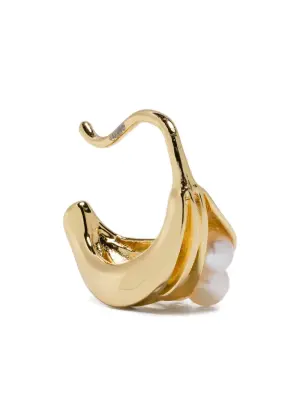 Серьги-кольца с жемчугом из коллаборации с Quentin Jones