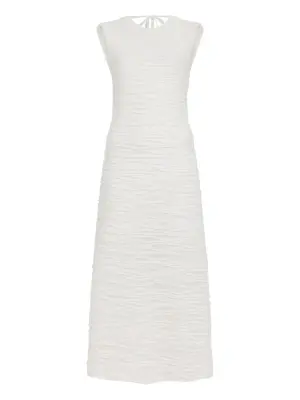 Фактурное платье миди Laura без рукавов