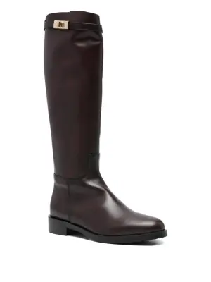 Ботинки с пряжкой и каблуком 30 мм