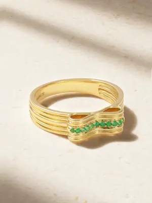 Кольцо Berceau из золота 18 карат с изумрудом